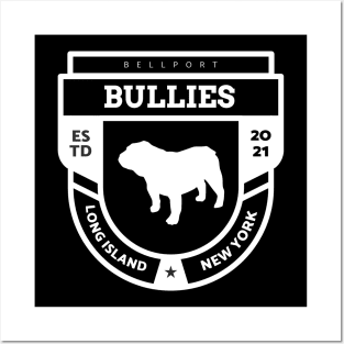 Bellport Bullies College logo 2 Posters and Art